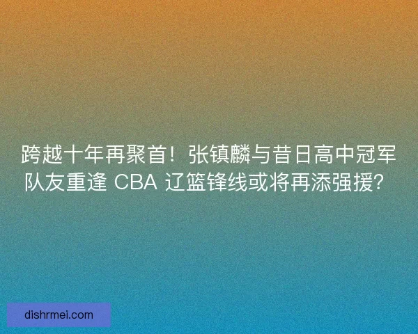 跨越十年再聚首！张镇麟与昔日高中冠军队友重逢 CBA 辽篮锋线或将再添强援？
